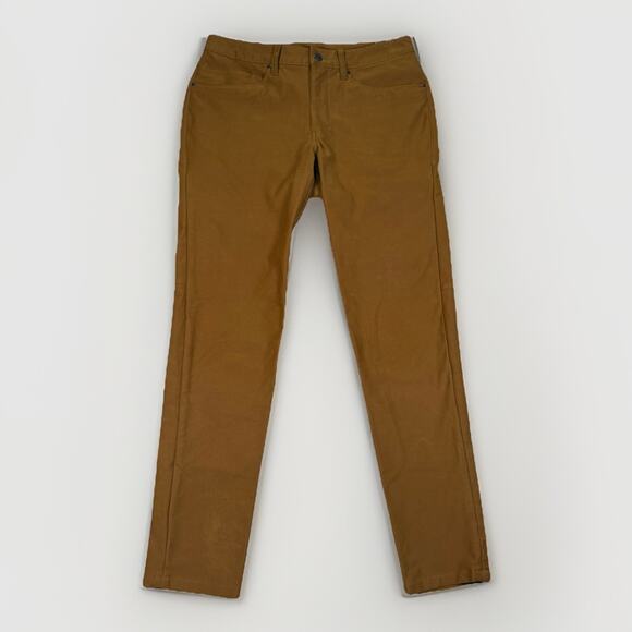 Lululemon Pants Men's Size 30x31 Brown ABC Utilitech Slim Fit 5 Pocket Logo - Picture 1 of 7